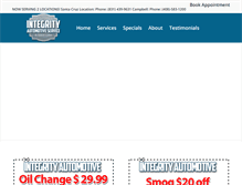 Tablet Screenshot of integritycarservice.com